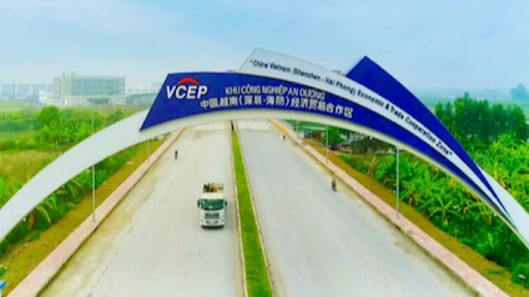 Khu công nghiệp An Dương - một trong những khu công nghiệp do nhà đầu tư Trung Quốc làm chủ đầu tư.