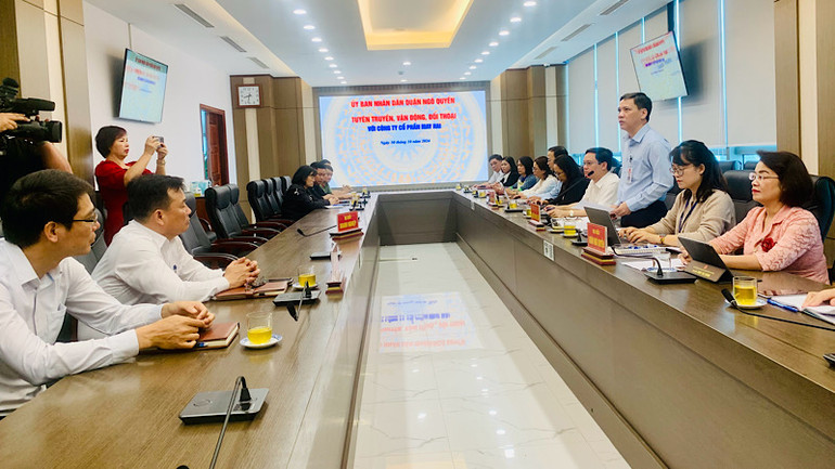 Ngày 30/10, quận Ngô Quyền tổ chức đối thoại, vận động, nhưng Công ty cổ phần May Hai không đến dự họp.