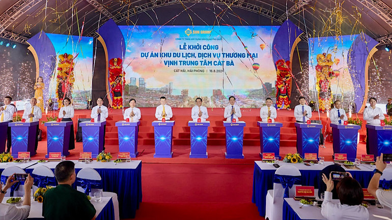 Quang cảnh lễ khởi công dự án.