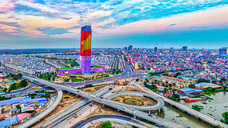 Quần thể khu vực nút giao Nam cầu Bính.