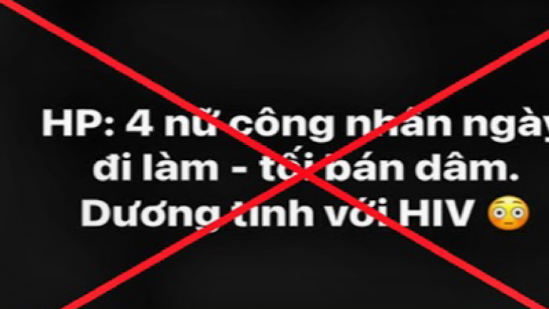 Thông tin sai sự thật phát tán trên mạng xã hội.