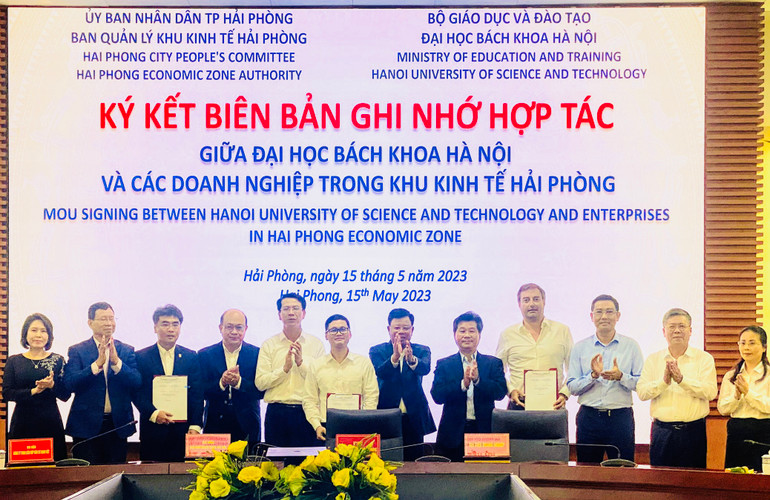 Sự hợp tác giữa Đại học Bách khoa với các doanh nghiệp trong Khu kinh tế Hải Phòng được kỳ vọng sẽ mang lại hiệu quả và lợi ích của cả 2 bên.