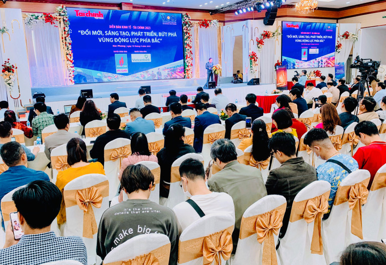 Quang cảnh Diễn đàn Kinh tế-Tài chính năm 2023, tại Hải Phòng.