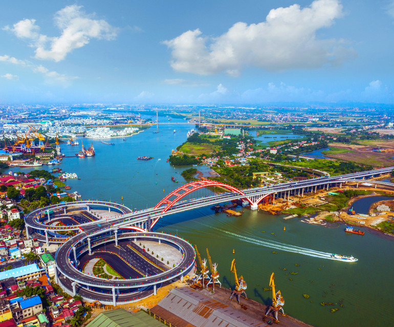 Đô thị Hải Phòng được mở mang theo hướng đô thị đa trung tâm.