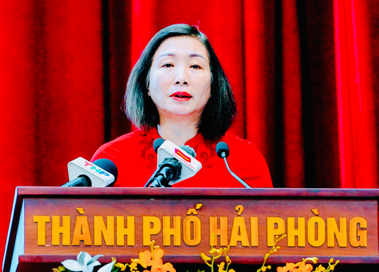 Trưởng Ban Tuyên giáo Thành ủy Hải Phòng Đào Khánh Hà đánh giá kết quả 2 năm thực hiện Chỉ thị số 05-CT/TW “về đẩy mạnh học tập và làm theo tư tưởng, đạo đức, phong cách Hồ Chí Minh” tại thành phố Hải Phòng.