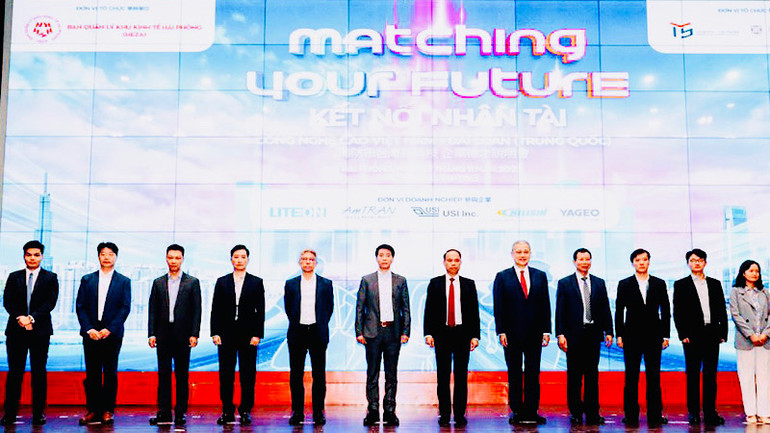 Các đại biểu và các doanh nghiệp Đài Loan (Trung Quốc) tại Chương trình kết nối nhân lực.