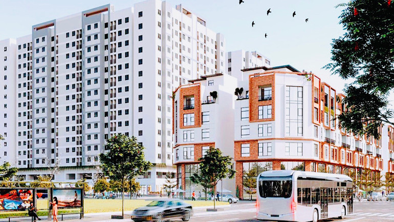 Phối cảnh dự án nhà ở xã hội được triển khai tại Tổng kho 3 Lạc Viên. Phối cảnh dự án nhà ở xã hội được triển khai tại Tổng kho 3 Lạc Viên.