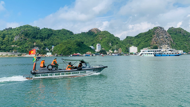 Lực lượng Biên phòng Hải Phòng thường xuyên tuần tra bảo vệ vững chắc an ninh trật tự biên giới biển đảo thành phố Cảng.
