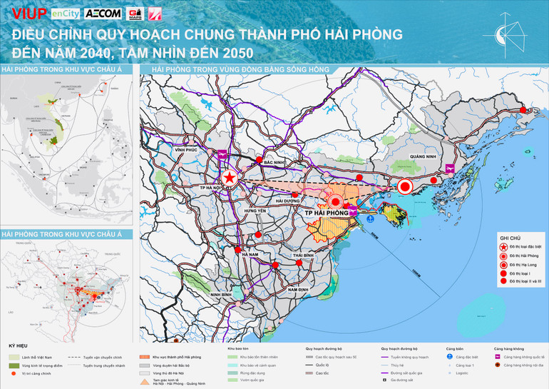 Quy hoạch Hải Phòng trong Vùng đồng bằng sông Hồng.