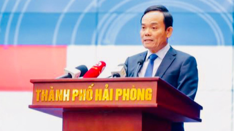 Phó Thủ tướng Chính phủ Trần Lưu Quang phát biểu tại hội nghị.