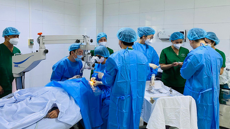 Toàn cảnh 2 ca ghép giác mạc đầu tiên tại Hải Phòng.