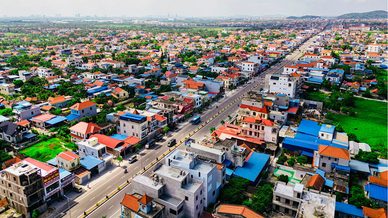 Đô thị phát triển nhanh chóng.