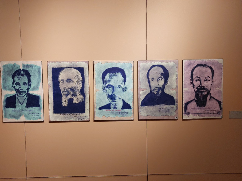 Hình ảnh Bác Hồ kính yêu được các chiến sĩ cách mạng vẽ bằng trí tưởng tượng trong ngục tù Côn Đảo.