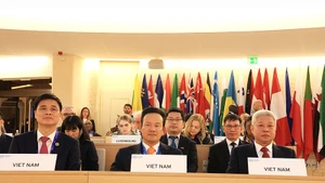 Đoàn Việt Nam tham dự Hội nghị. (Ảnh MOHA)