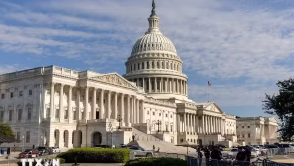 Trụ sở Quốc hội Mỹ ở Washington, D.C. (Ảnh: THX/TTXVN) 