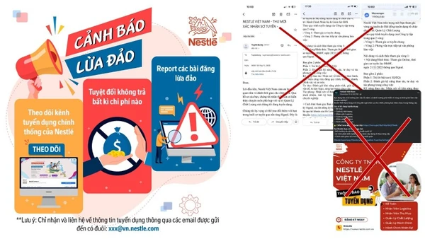Nestlé Việt Nam cảnh báo tình trạng lừa đảo tuyển dụng mạo danh