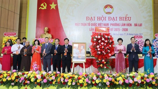 Phường Lâm Viên-Đà Lạt là địa phương đầu tiên tại Lâm Đồng tổ chức Đại hội đại biểu Mặt trận Tổ quốc Việt Nam.