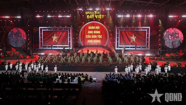 Chương trình sẽ phát sóng vào 9 giờ ngày 17/2 (tức mồng 1 Tết Bính Ngọ) trên Kênh Truyền hình Quốc phòng Việt Nam và các nền tảng số. (Ảnh: Báo QĐND)