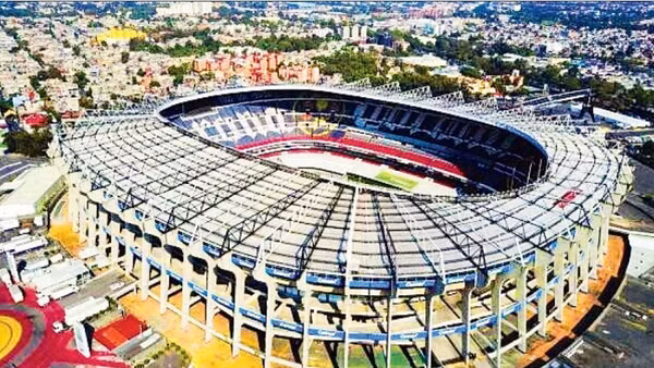 Sân vận động Estadio Azteca tại thủ đô Mexico, một trong ba địa điểm diễn ra lễ khai mạc World Cup 2026. (Ảnh: GETTY)