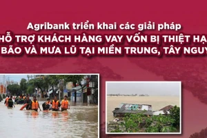 Agribank tiếp tục triển khai chính sách giảm lãi suất cho vay hỗ trợ khách hàng bị thiệt hại do bão số 12, 13 và mưa lũ.