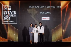 Đại diện ROX Lease tại lễ trao Giải thưởng Bất động sản Việt Nam 2026.