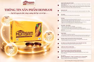 HOMSAM - Thuốc đại bổ nguyên khí, tăng cường thể lực và trí lực được sản xuất tại nhà máy đạt tiêu chuẩn GMP và được phân phối tại nhiều nhà thuốc uy tín trên toàn quốc.