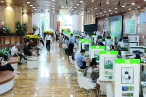 Phòng giao dịch Vietcombank.