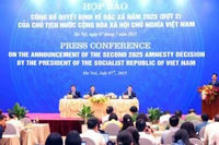 Quang cảnh họp báo đặc xá đợt 2 năm 2025.