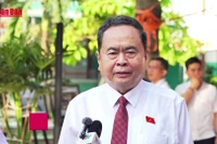 Ủy viên Bộ Chính trị, Chủ tịch Quốc hội, Chủ tịch Hội đồng Bầu cử quốc gia Trần Thanh Mẫn.