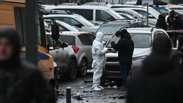 Hiện trường vụ nổ. (Ảnh: RIA Novosti)