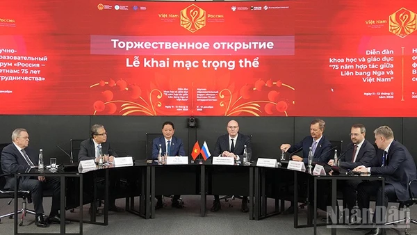 Khai mạc Diễn đàn khoa học và giáo dục “Nga-Việt: 75 năm hợp tác”.