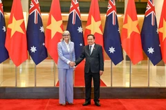 Chủ tịch Quốc hội Trần Thanh Mẫn và Toàn quyền Australia Sam Mostyn tại hội kiến. (Ảnh: Duy Linh)