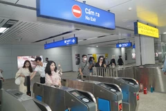 Không gian ngầm dưới nhà ga Bến Thành.