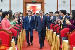 Tổng Bí thư Tô Lâm dự Đại hội đại biểu Đảng bộ Văn phòng Trung ương Đảng nhiệm kỳ 2025-2030.