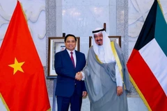 Thủ tướng Chính phủ Phạm Minh Chính và Thủ tướng Nhà nước Kuwait Sheikh Ahmad Al-Abdullah Al-Sabah. (Ảnh: Nhật Bắc/VGP)