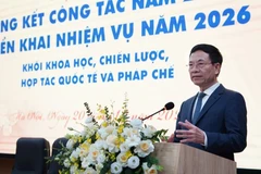 Bộ trưởng Nguyễn Mạnh Hùng phát biểu kết luận tại Hội nghị.