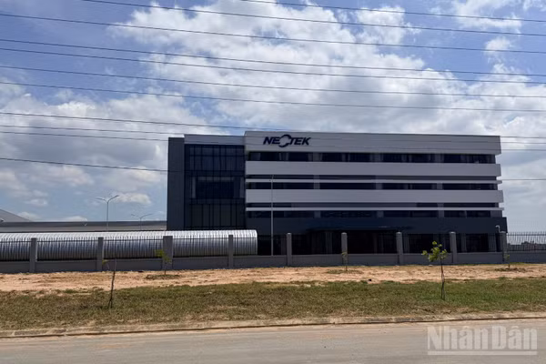 Khu công nghiệp Hàm Kiệm II tạo điều kiện thuận lợi cho nhà đầu tư thứ cấp. (Ảnh: THANH HẢI)