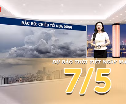 [Video] Dự báo thời tiết đêm nay và ngày mai ngày 7/5/2026: Ngày nắng, đêm mưa dông quay trở lại nhiều nơi
