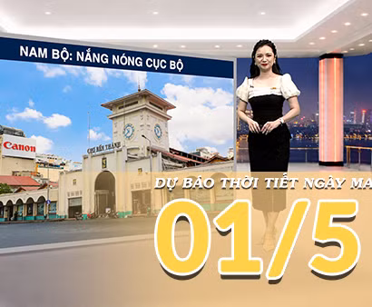 [Video] Dự báo thời tiết đêm nay và ngày mai ngày 01/5/2026: Không khí lạnh suy yếu, cả nước giảm mưa, miền Trung nắng đẹp, Nam Bộ còn nắng nóng cục bộ