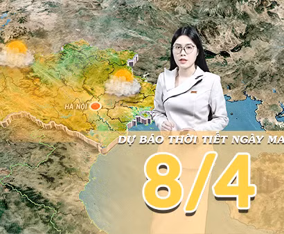 [Video] Dự báo thời tiết đêm nay và ngày mai 8/4/2026: Nắng nóng diện rộng bao phủ cả nước, Bắc Trung Bộ ghi nhận mức nhiệt cao nhất