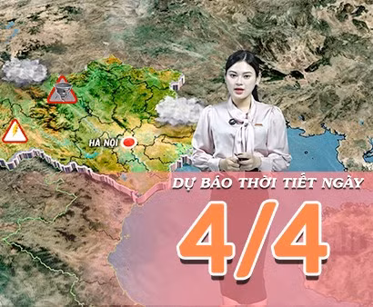 [Video] Dự báo thời tiết ngày 4/4/2026: Bắc Bộ chuyển mưa mát, miền Nam tiếp tục nắng nóng diện rộng