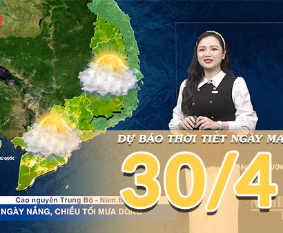[Video] Dự báo thời tiết đêm nay và ngày mai ngày 30/4/2026: Không khí lạnh tăng cường, Bắc Bộ khô ráo, Nam Bộ tiếp diễn nắng nóng 