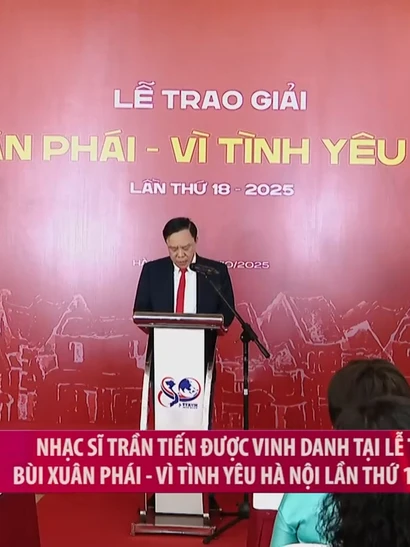 [Video] Nhạc sĩ Trần Tiến được vinh danh tại Lễ trao giải Bùi Xuân Phái - Vì tình yêu Hà Nội lần thứ 18 năm 2025