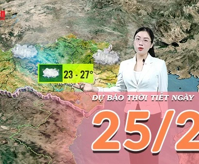 [Video] Dự báo thời tiết ngày 25/2/2026: Miền Bắc mưa dông diện rộng, Vịnh Bắc Bộ sương mù dày đặc