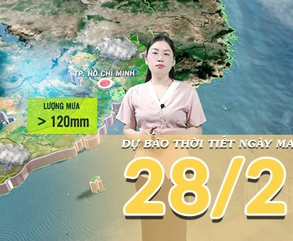[Video] Dự báo thời tiết đêm nay và ngày mai 28/2/2026: Áp thấp phía Tây mở rộng, miền Nam giảm mưa sau đợt biến động kỷ lục