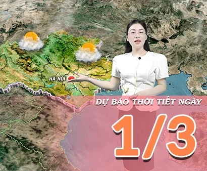 [Video] Dự báo thời tiết ngày 1/3/2026: Cả nước chuyển nắng, Bắc Bộ và Trung Bộ tăng nhiệt do ảnh hưởng vùng áp thấp phía Tây
