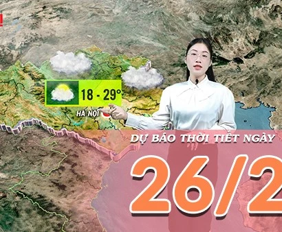 [Video] Dự báo thời tiết ngày 26/2/2026: Miền Bắc mưa giảm dần về chiều, Nam Bộ bắt đầu đón mưa trái mùa