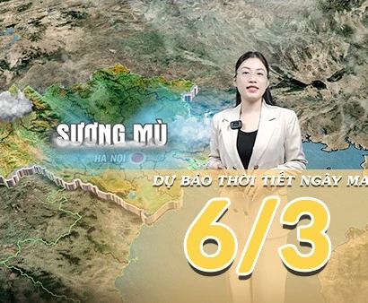 [Video] Dự báo thời tiết đêm nay và ngày mai 6/3/2026: Mưa lớn cục bộ tại Trung Bộ, Nam Bộ mưa dông trái mùa tái diễn