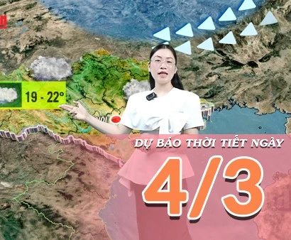 [Video] Dự báo thời tiết ngày 4/3/2026: Trung Bộ đề phòng dông lốc mạnh, Nam Bộ xuất hiện mưa trái mùa.