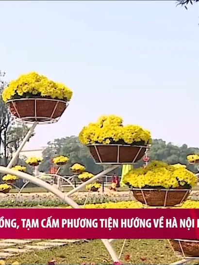 [Video] Phân luồng, tạm cấm phương tiện hướng về Hà Nội phục vụ Đại hội XIV
